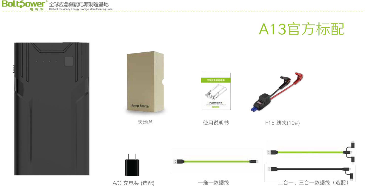 利来国际最老品牌网A13汽车应急启动电源